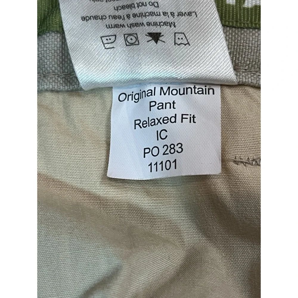 Mountain Khakis Original Mountain Pants Mens 40x32 Beige Relaxed Fit Canvas